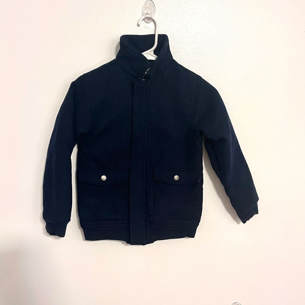 Oshkosh B’gosh boy Navy Blue Coat Cold Jacket Sz 8 (M)